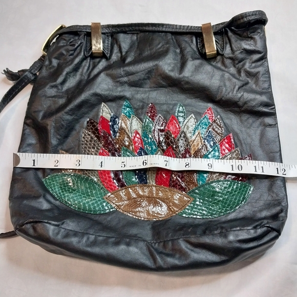 Moiseff Original Genuine Leather Black Shoulder Bag - Picture 13 of 14